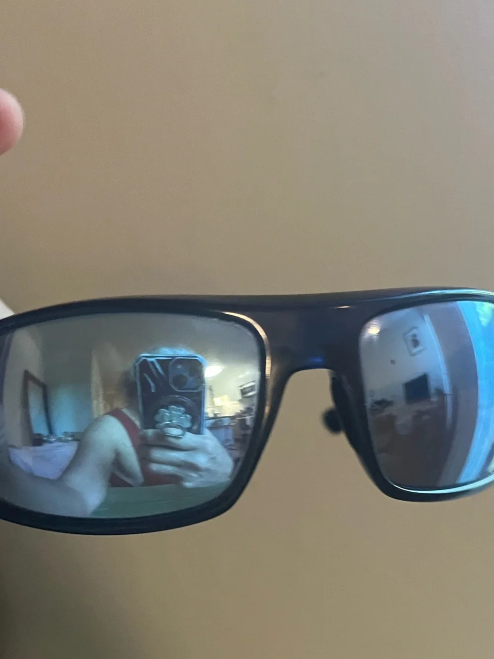 Revo Blue Polarized Blue mirrored blue lens sunglasses for men or women.